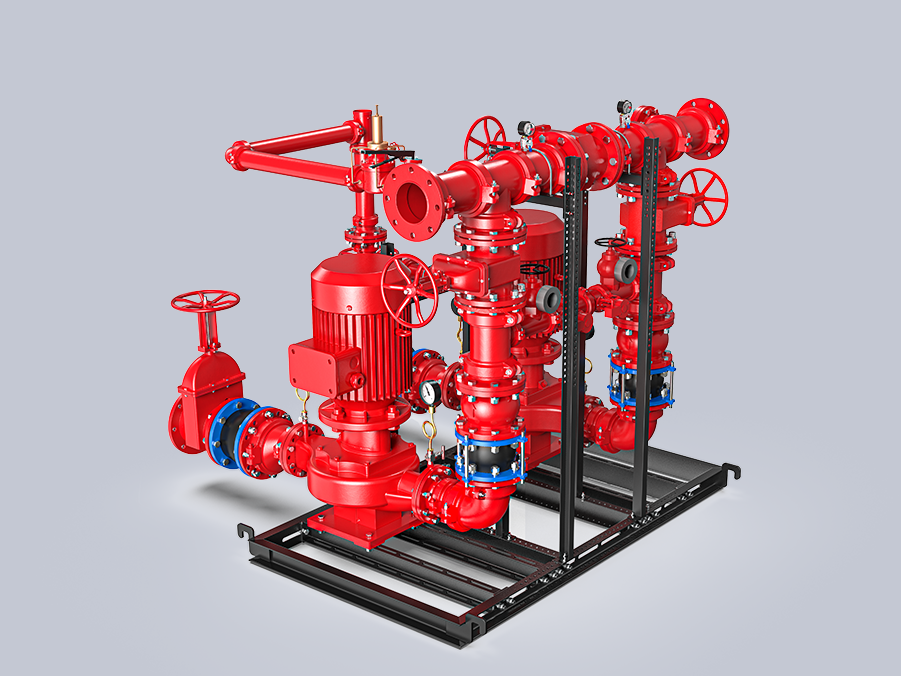 地埋集成消防泵站的成套撬装消防泵组