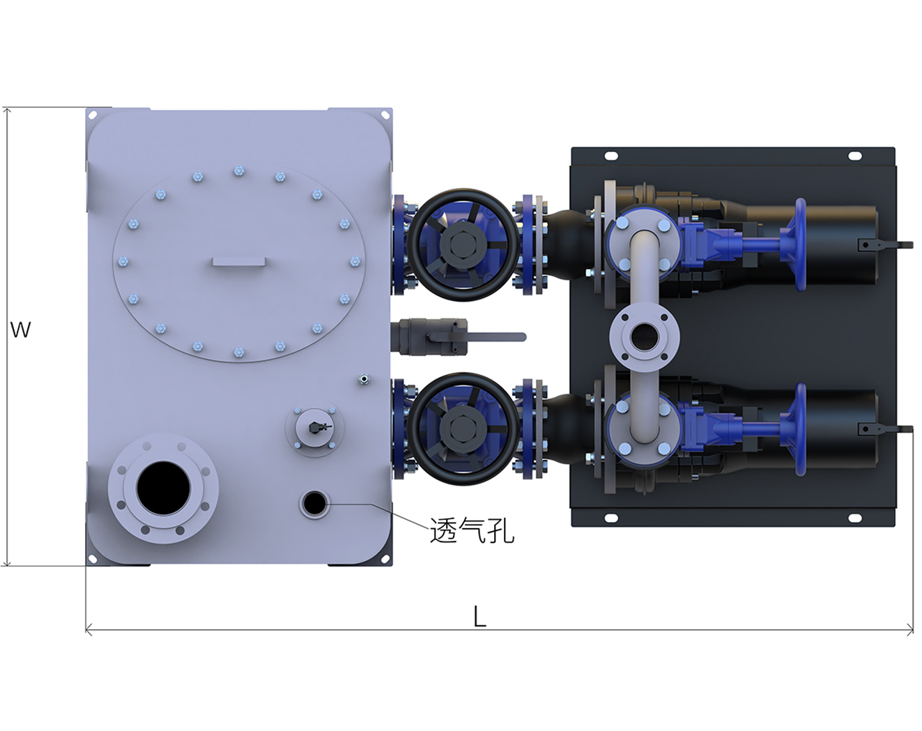 不锈钢泵外置污水提升器图纸3