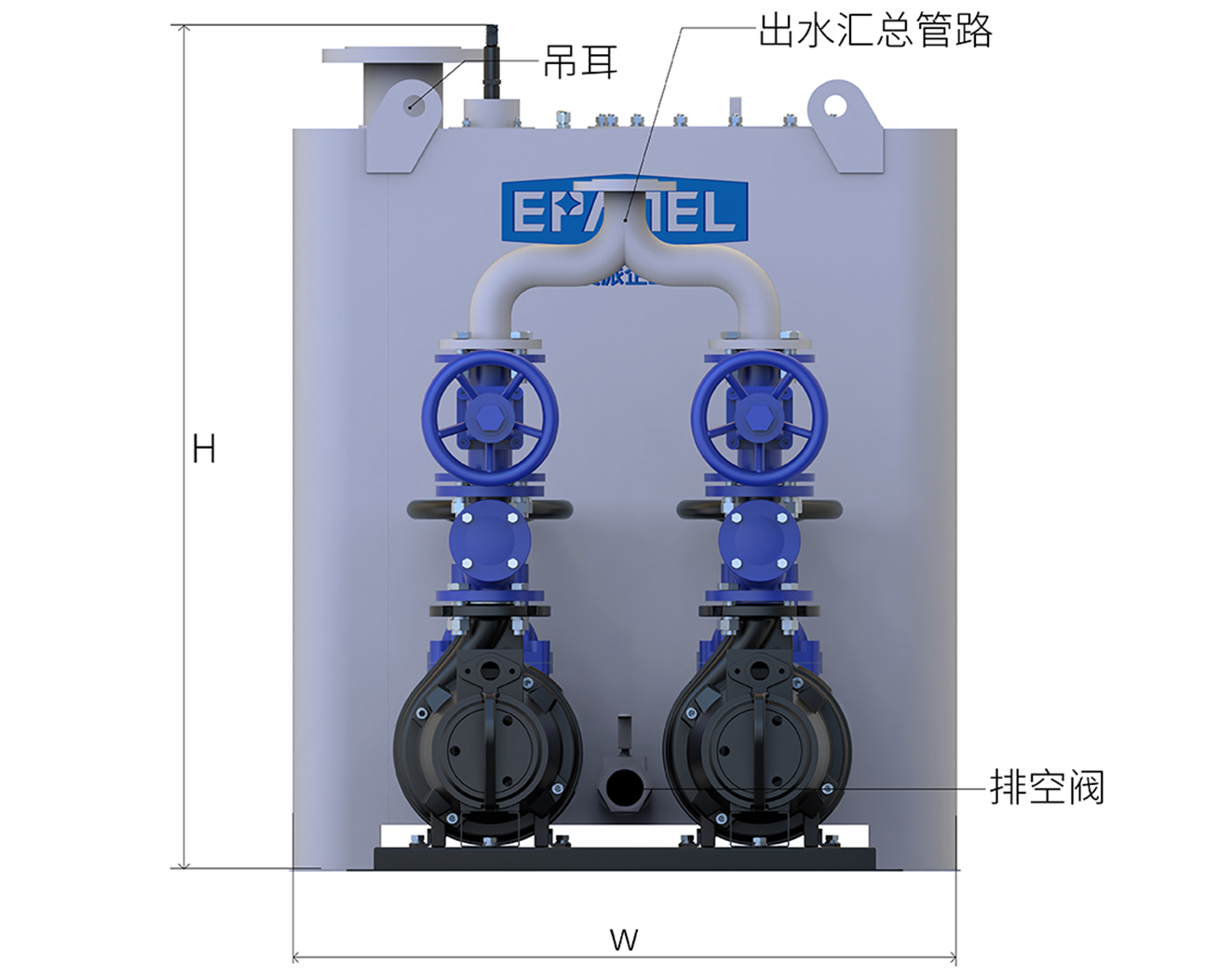 不锈钢泵外置污水提升器图纸4
